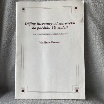 Vladimír Prokop: Dějiny literatury od…